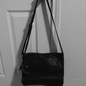 Fossil Black Leather Satchel